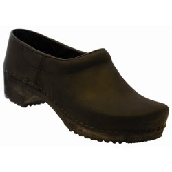 Trsko med 100 procent trsl, Model Trsbl, med kappe, polstret vrist, sort/brun Nubuck lder