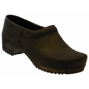 Trsko med 100 procent trsl, Model Trsbl, med kappe, polstret vrist, sort/brun Nubuck lder