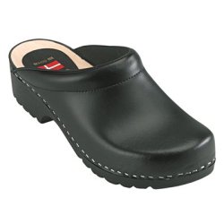 Tr�sko, PU/finer tr�sko t�ffel, f�s i sort eller hvid, Fodformet Hvid 42